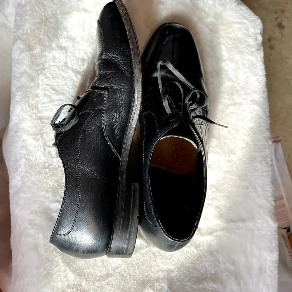 The Florsheim Shoe Men Size 10 D Black Leather Dress 618307